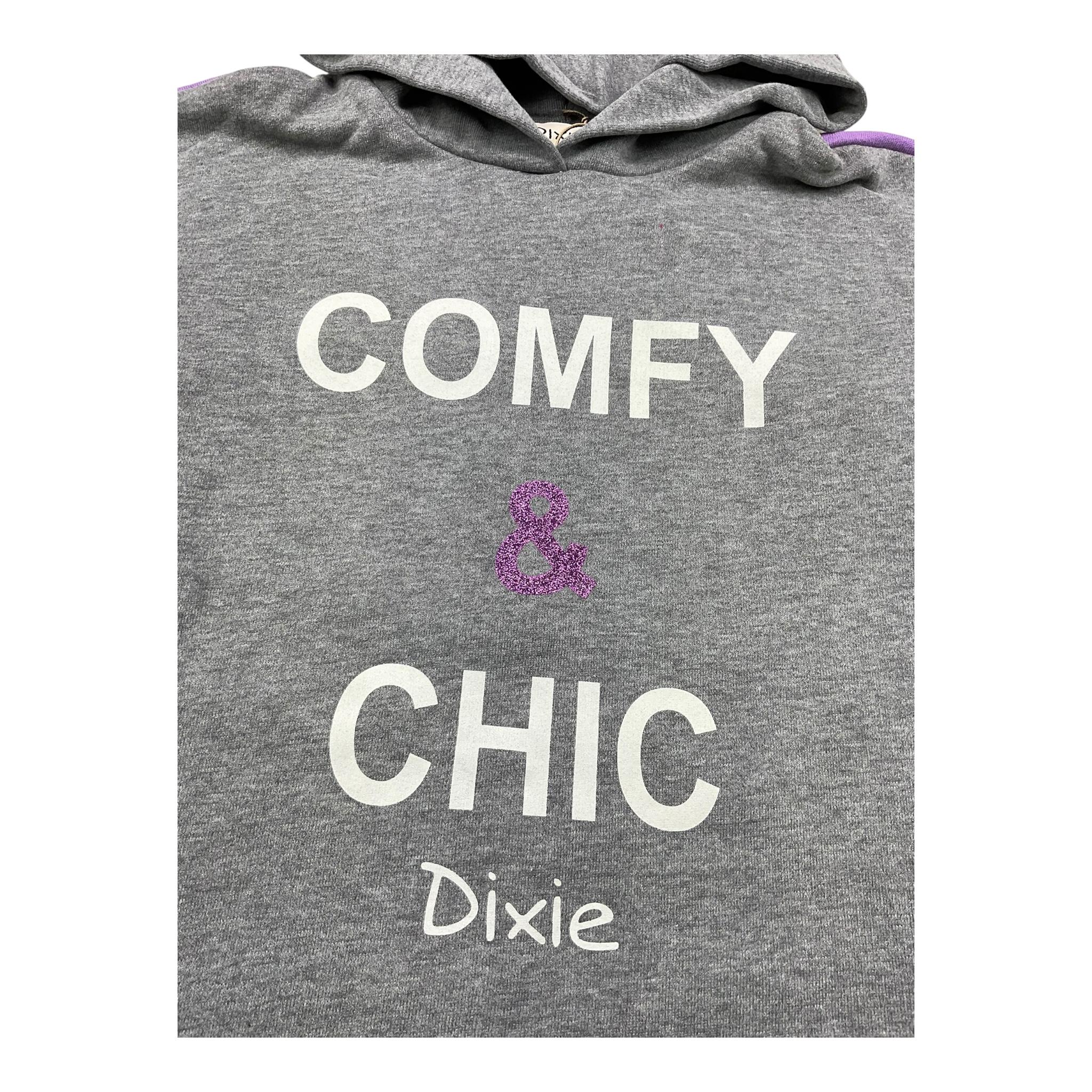 DIXIE felpa bicolore con cappuccio Grigio per Bambina LM19040G34 GRIGIO DIXIE 