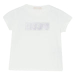 Liu Jo T-Shirt Tinta Unita con Brillantini per Neonata KA5095NXX BIANCO LIU JO 