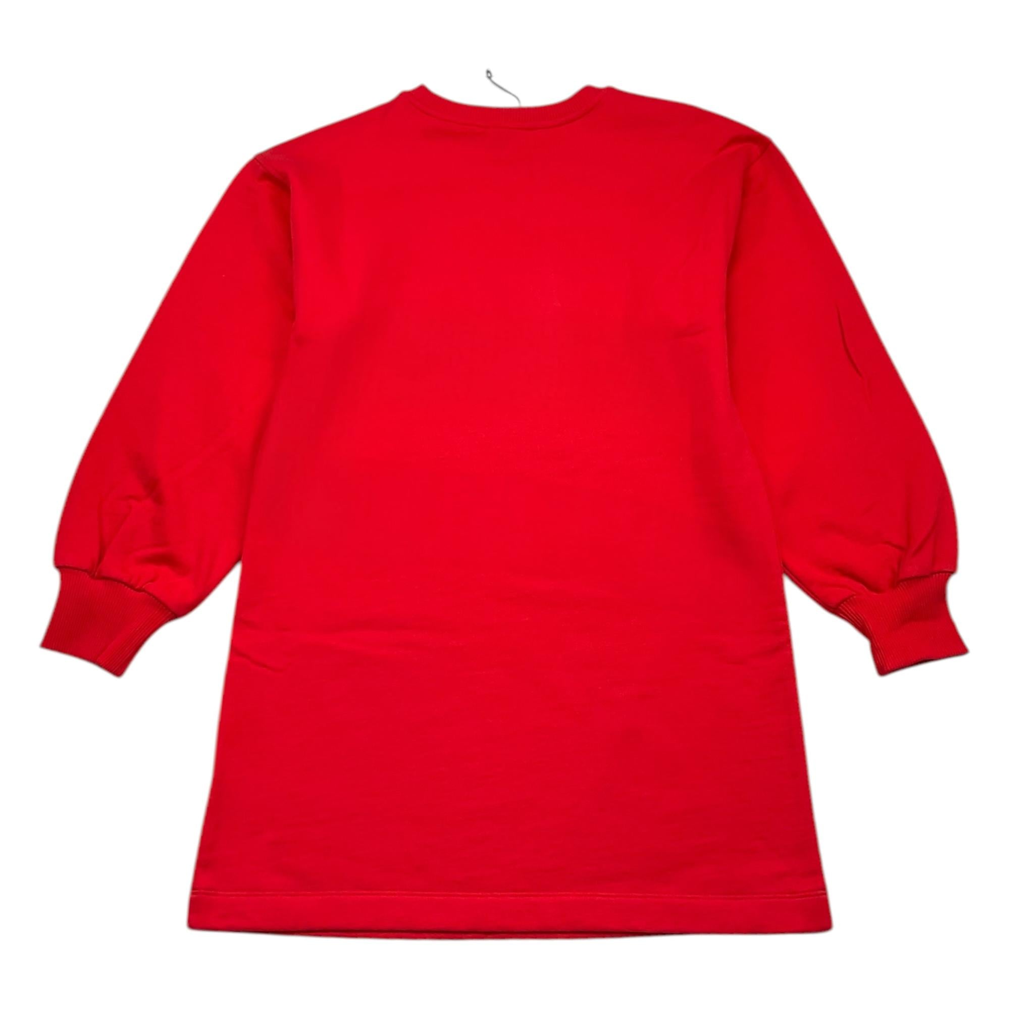 MOSCHINO abito tinta unita modello felpa con logo Rosso per Bambina HDV0GY ROSSO MOSCHINO 