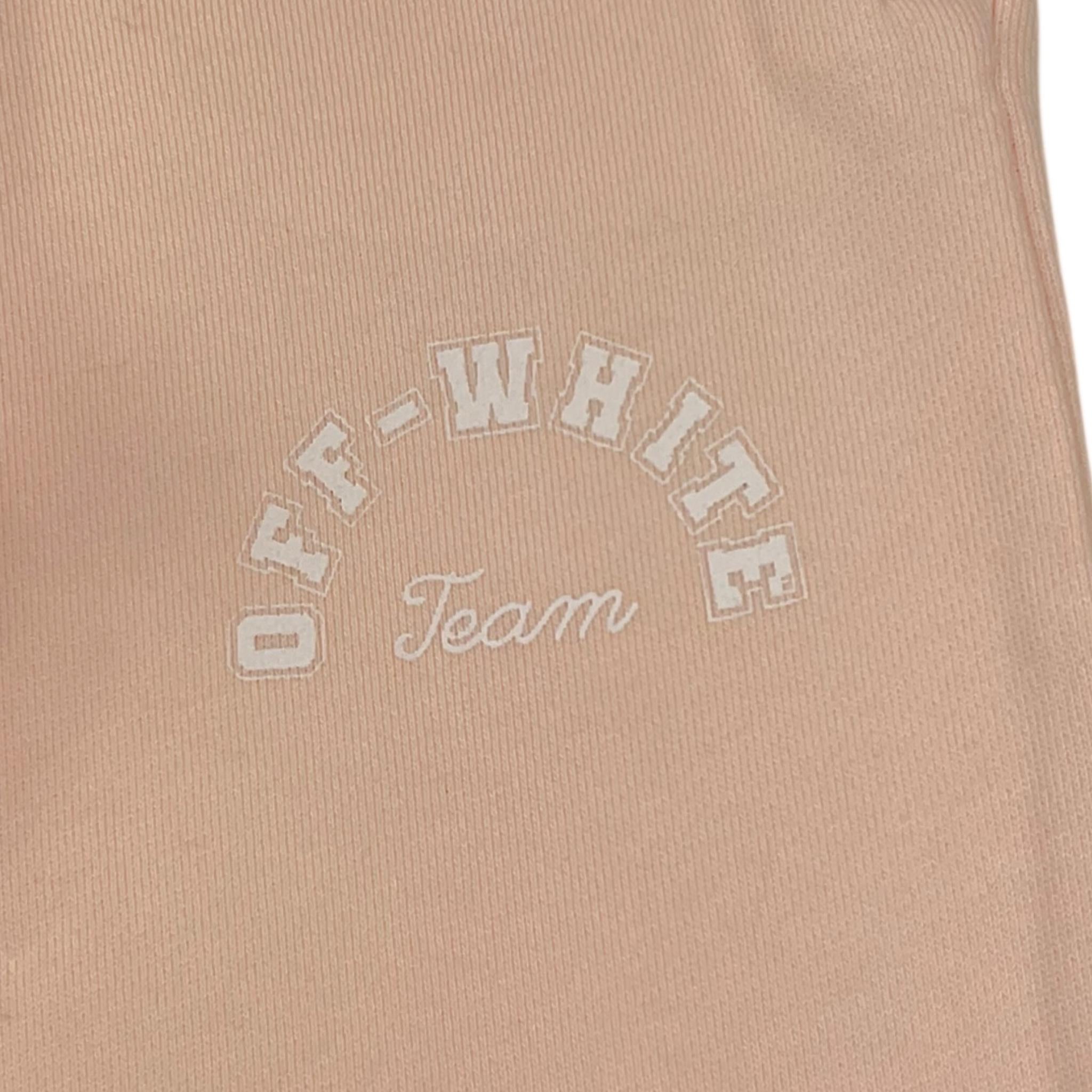 OFF-WHITE pantalone tinta unita modello tuta Rosa per Bambina OGCH006S24 ROSA OFF-WHITE 