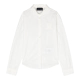 EMPORIO ARMANI camicia tinta unita manica lunga con logo Bianco per Bambina 6D3C02 BIANCO EMPORIO ARMANI 