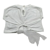 M+E' T-Shirt Girocollo tinta unita con Brillantini Bianco per Bambina UE1821J BIANCO M+E' 