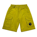 C.P. Company Bermuda Tinta Unita con Elastico In Vita per Bambino CMQ008 VERDE C.P. COMPANY 