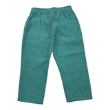 Daniele Alessandrini Solid Color Pants with Elastic Waist Green for Newborn