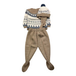 MAC ILUSIO'N completo 3 pezzi maglia-ghettina-cappello Beige per Neonato 9419 BEIGE MAC ILUSIO'N 