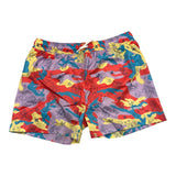 Off-White Costume Model Bermuda Solid Color With Multicolor Print For Boys