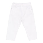 Trussardi Pantalone Tinta Unita con Elastico In Vita per Neonato TIP25060PAXX BIANCO TRUSSARDI 