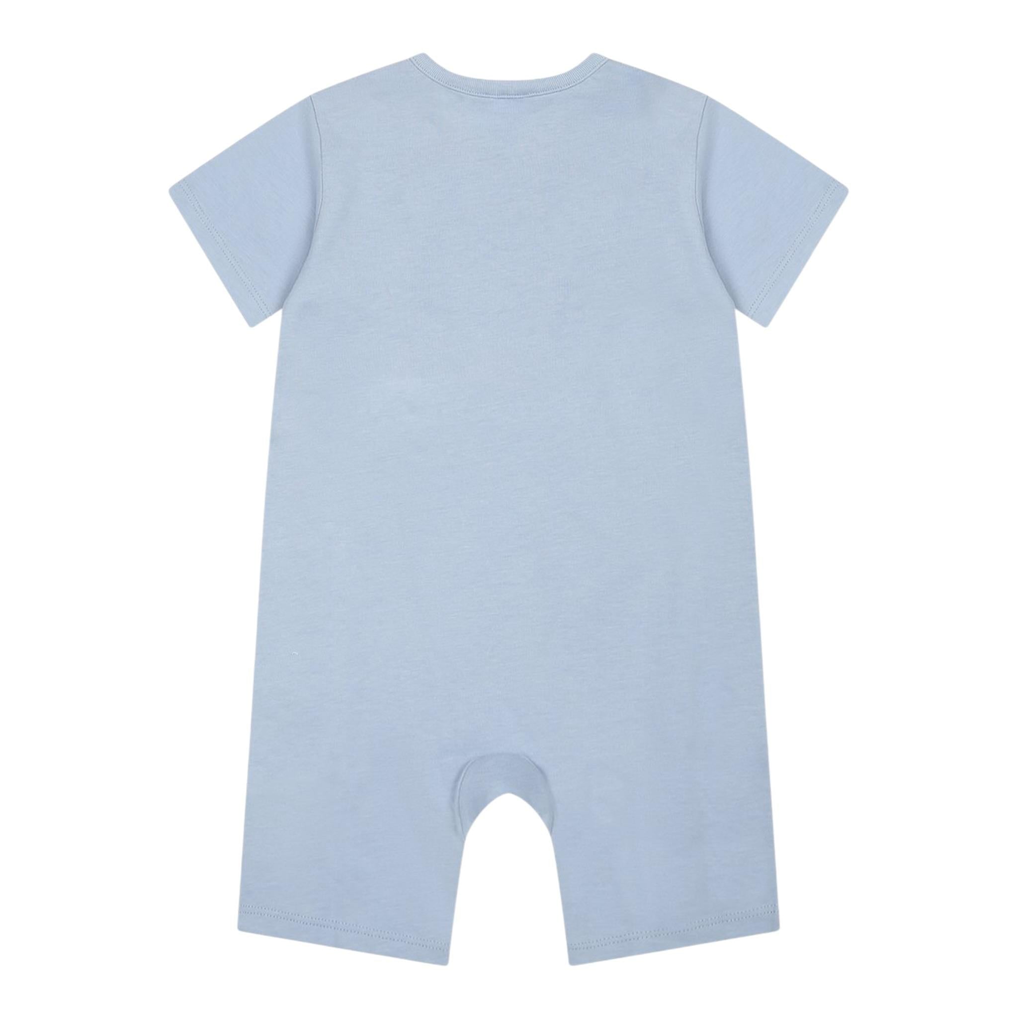 Stella Mccartney Pagliaccetto Mezza Manica Tinta Unita con Stampa per Neonato TWC511N AZZURRO STELLA McCARTNEY 