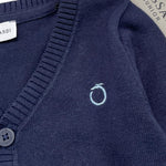 Bikkembergs Cardigan Tinta Unita con Bottoni per Bambino BK3450 BLU BiKKEMBERGS 