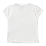 Liu Jo T-Shirt Girocollo Tinta Unita con Stampa per Bambina KA4096J PANNA LIU JO 