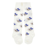 MONNALISA calze tinta unita con stampa  Bianco per Bambina 39D009 BIANCO MONNALISA 