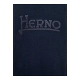 HERNO maglia girocollo tinta unita con stampa ricamata Blu per Bambino MG000002X BLU HERNO 
