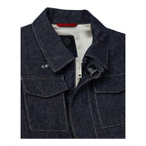 Fay Giubbino In Denim Tinta Unita con Zip per Bambino FW2P37 BLU FAY 