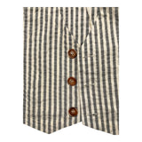 Zhoe &amp; Tobiah Cream Striped Solid Color Vest For Baby