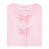 MONNALISA cardigan tinta unita con fiocchi Rosa per Neonata 39D803 ROSA MONNALISA 