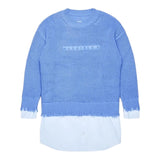 MAISON MARGIELA abito girocollo tinta unita con camicia Azzurro per Bambino M60643 AZZURRO MAISON MARGIELA 