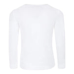 MONNALISA shirt girocollo tinta unita con stampa Bianco per Bambina 11D644 BIANCO MONNALISA 