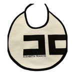 ELISABETTA FRANCHI bavetta tinta unita con logo Panna per Neonata ENBA09 PANNA ELISABETTA FRANCHI 