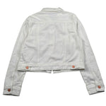 Manila Grace Giubbino In Denim Tinta Unita per Bambina MG2696 BIANCO MANILA GRACE 