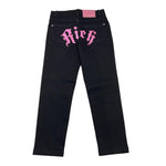 JOHN RICHMOND jeans tinta unita cn logo posteriore Nero per Bambina RGA25253 NERO JOHN RICHMOND 