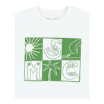 Stella Mccartney T-Shirt Girocollo Tinta Unita con Stampa In Contrasto per Bambino TW8R31 BIANCO STELLA McCARTNEY 