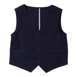 Sarabanda Gilet Tinta Unita con Bottoni per Bambino 0B670 BLU SARABANDA 