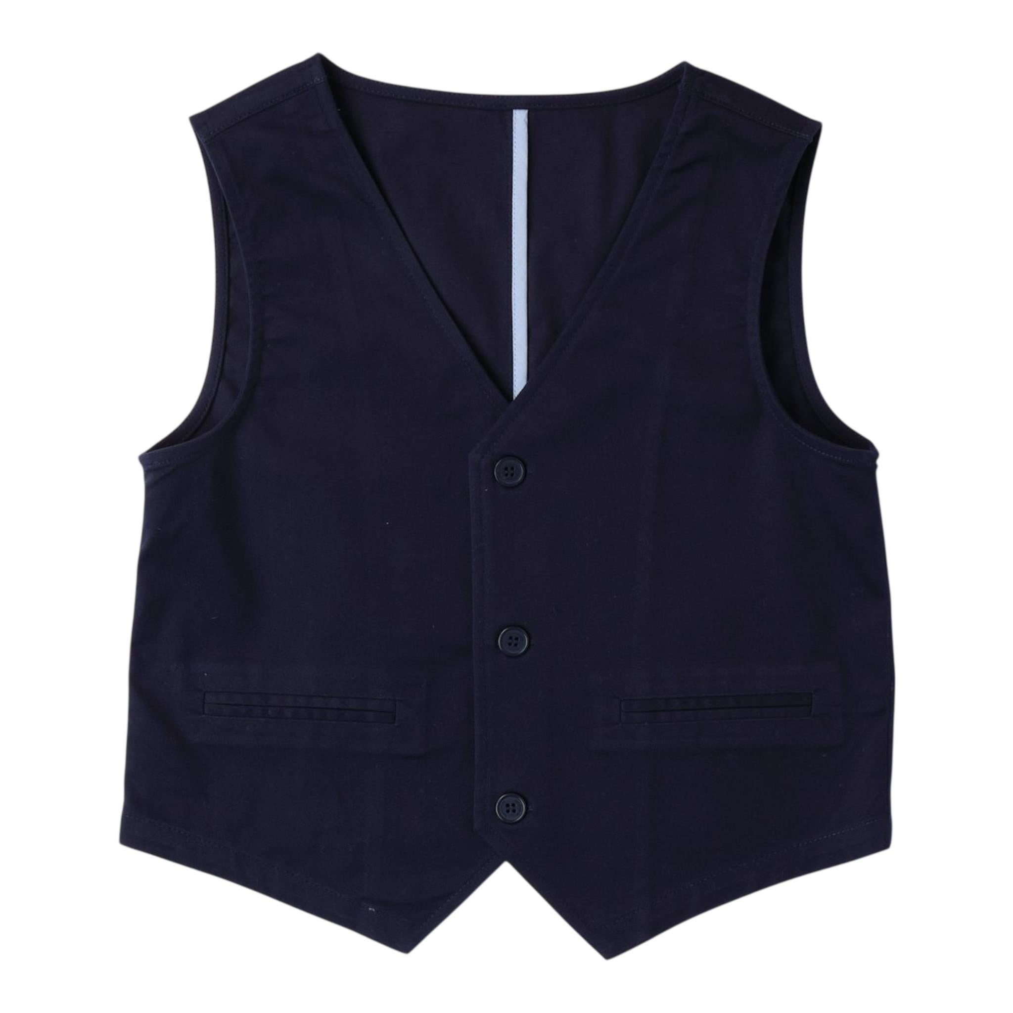 Sarabanda Gilet Tinta Unita con Bottoni per Bambino 0B670 BLU SARABANDA 