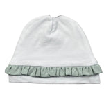 Babyvip Cappello Tinta Unita con Rouches per Neonata T1336 BIANCO BABYVIP 