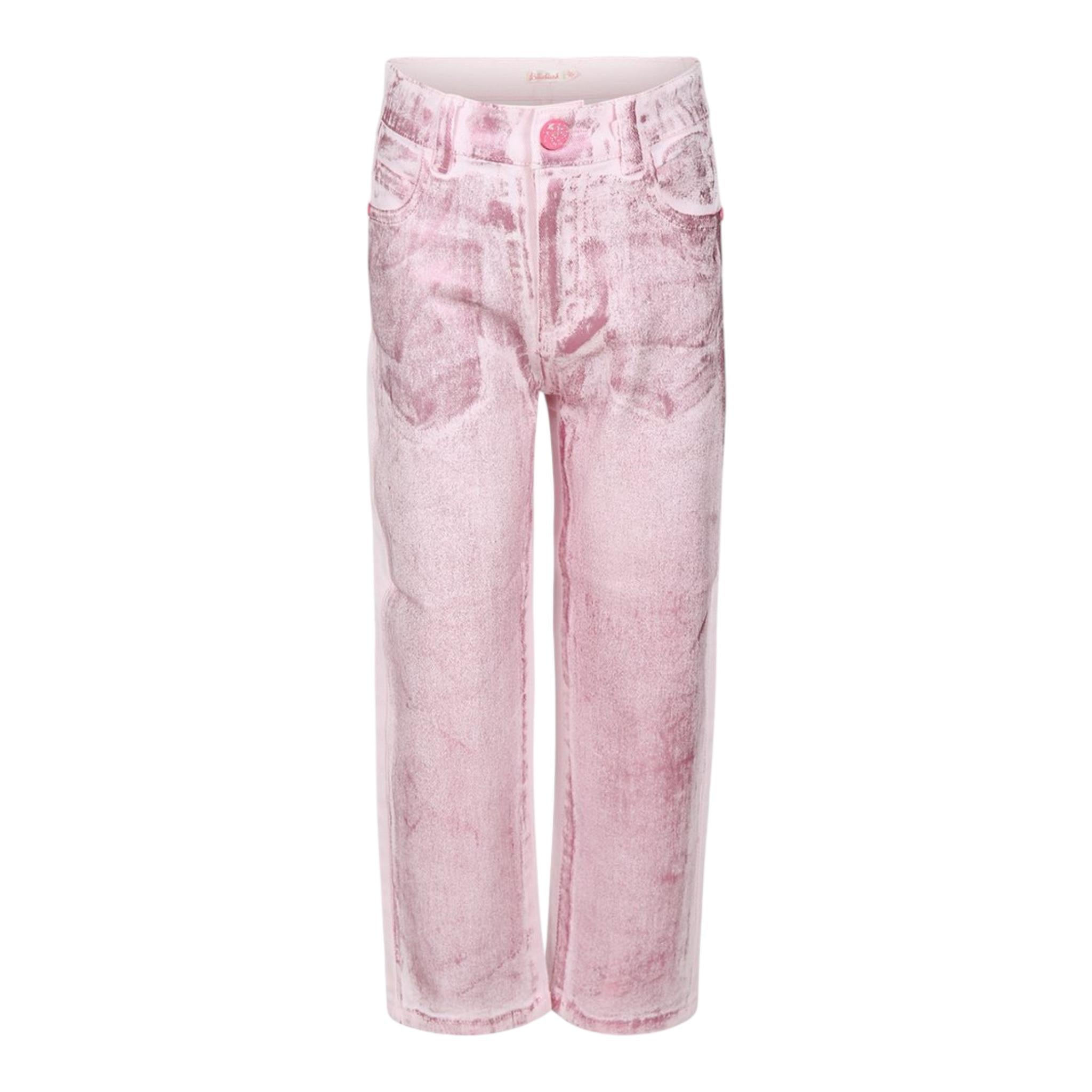 BillIEBLUSH jeans tinta unita con girovita regolabile Rosa per Bambina U20447 ROSA BillIEBLUSH 