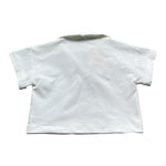 Trussardi Polo Modello Crop Tinta Unita per Bambina TGP26051PO BIANCO TRUSSARDI 