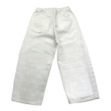 Maison Margiela Jeans Solid Color Mod Palazzo With Elastic Waist White For Girls