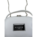 Gaelle Borsa tinta unita con Logo Bianco per Bambina 2746BP00545 BIANCO GAELLE 