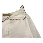 LA STUPENDERIA camicia manica lunga tinta unita con colletto Bianco per Bambina TJCM46 BIANCO LA STUPENDERIA 