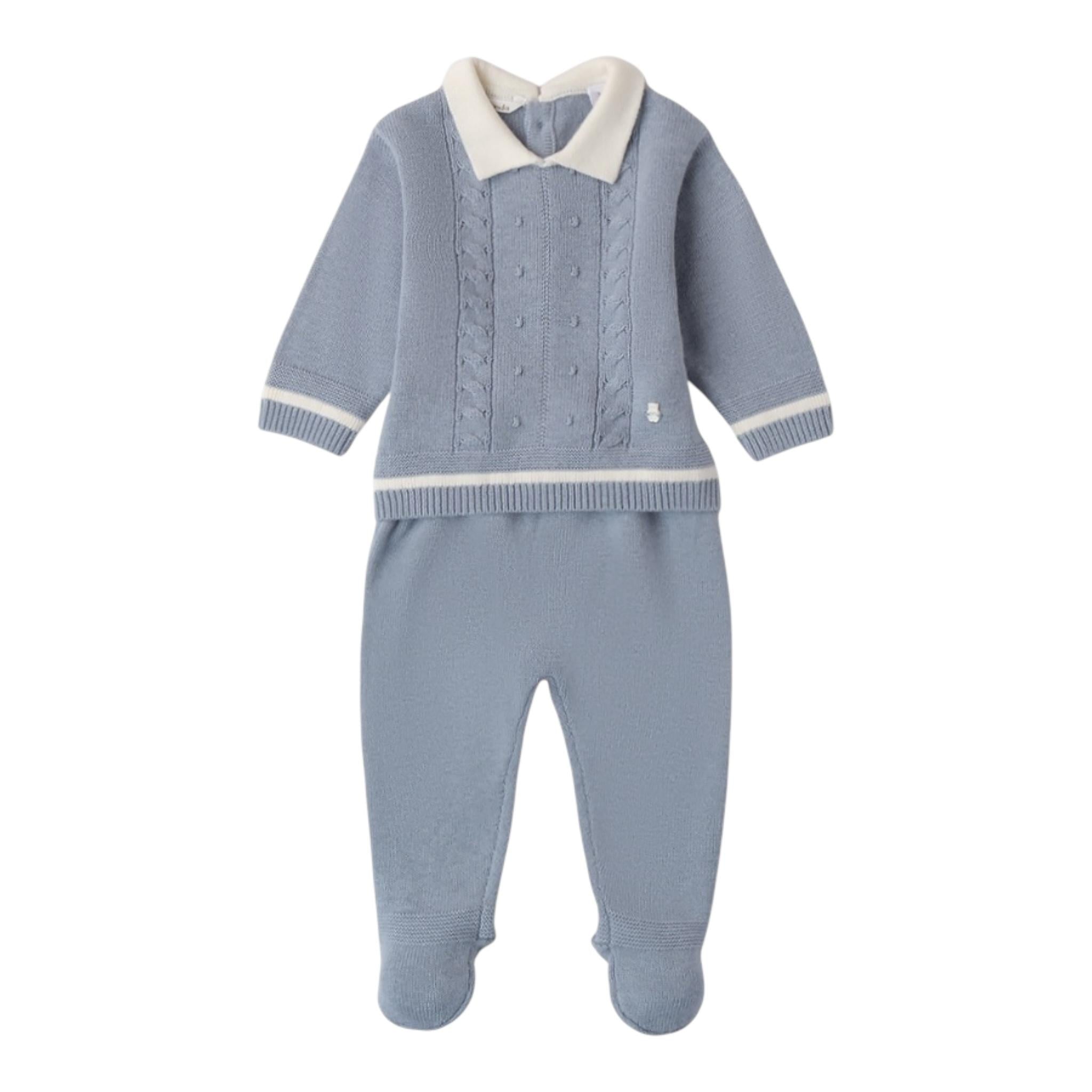 MINI BANDA completo 2 pezzi maglia-ghettina Azzurro per Neonato 3A659X AZZURRO MINI BANDA 