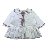 Ilfarobimbi Plain Shirt With Contrasting Applications White For Girls