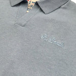 Saint Barth Polo Tinta Unita Mezza Manica per Bambino 00165L AZZURRO SAINT BARTH 