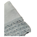 Juliana Coperta tinta unita con Fiocco Azzurro per Neonata 25011 AZZURRO JULIANA 