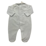 NINNAOH tutina tinta unita con colletto fantasia Azzurro per Neonato I20237T AZZURRO NINNAOH 