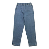 Carre'Ment Beau Jeans Tinta Unita con Elastico In Vita per Bambino Y04159 AZZURRO CARRE'MENT BEAU 