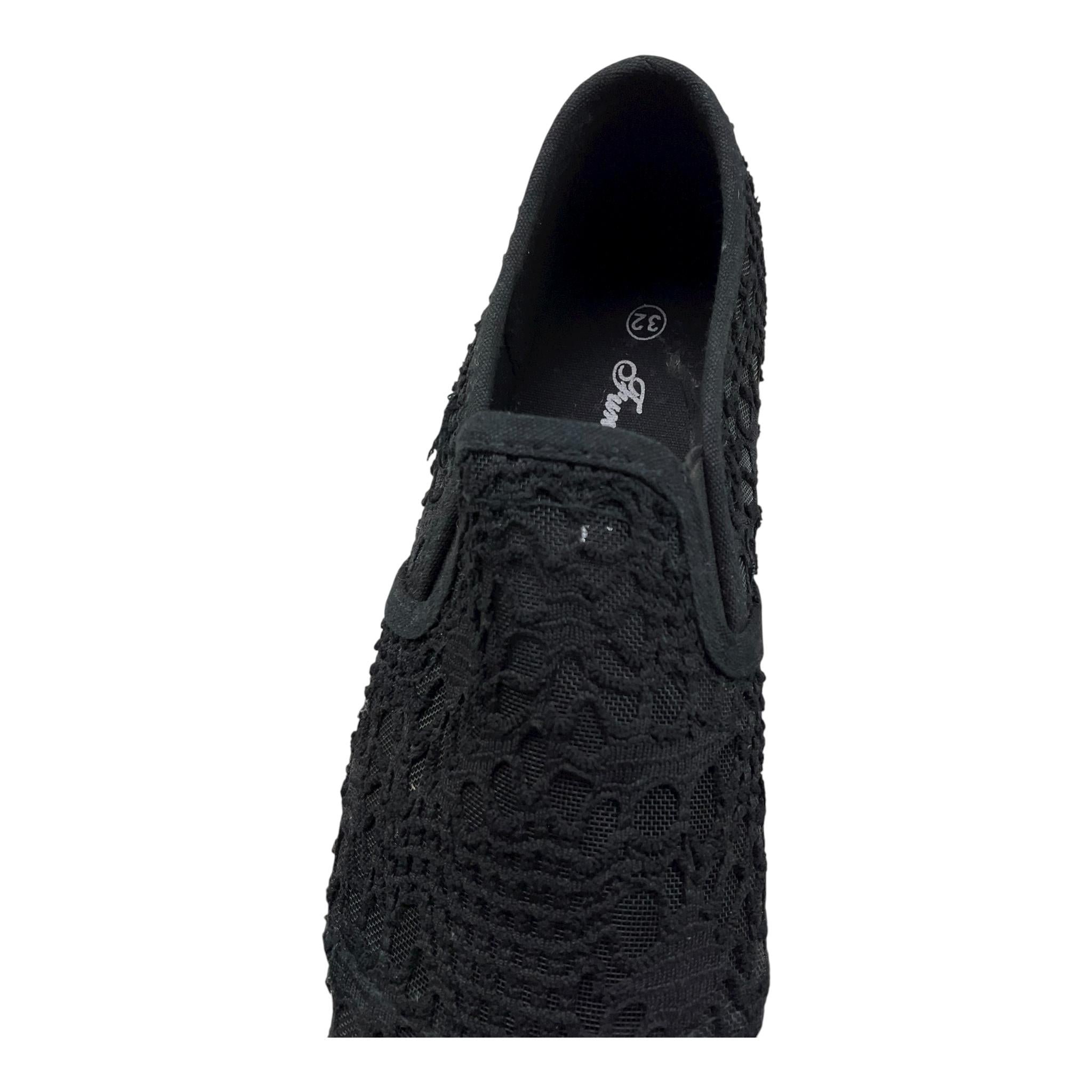 Fun & Fun Sneakers Tinta Unita con Ricami per Bambina FNJAC8769 NERO FUN & FUN 