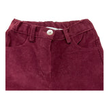 PER TE pantalone tinta unita in velluto modello zampa Bordeaux per Bambina 44208 BORDEAUX PER TE 