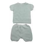 Juliana Completo 2 Pezzi T-Shirt Maglia-Culotte per Neonato 25071 VERDE ACQUA JULIANA 