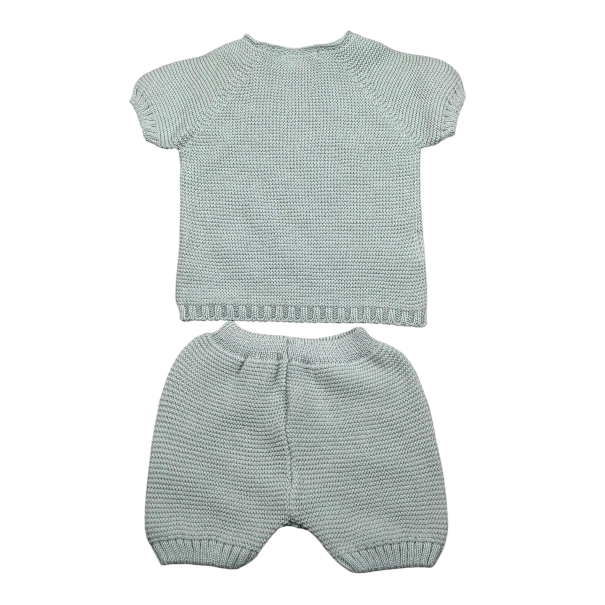 Juliana Completo 2 Pezzi T-Shirt Maglia-Culotte per Neonato 25071 VERDE ACQUA JULIANA 