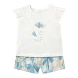 Mayoral Completo 2 Pezzi T-Shirt-Shorts per Neonata 1237 BIANCO MAYORAL 