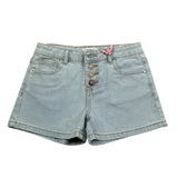 Vicolo Short In Denim Tinta Unita con Girovita Regolabile per Bambina 3146SD00241 AZZURRO VICOLO 