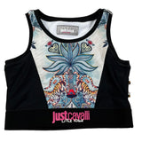 Just Cavalli Top Giromanica Stampa Fantasia per Bambina JGP2624TO NERO JUST CAVALLI 