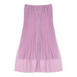Dixie Palazzo Pants Solid Color With Lilac Pleats For Girls