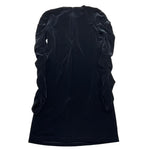 LIU JO abito manica lunga tinta unita in velluto e catena Nero per Bambina GF4177 NERO LIU JO 