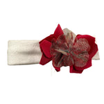 LALALU' fascia capelli tinta unita con fiore in contrasto Panna per Bambina FL12N PANNA LALALU' 