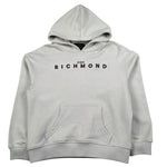 John Richmond Felpa Chiusa con Cappuccio Tinta Unita per Bambino RBP26003FE GRIGIO JOHN RICHMOND 
